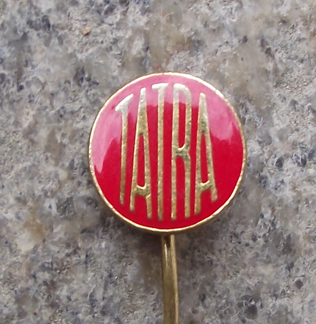 1970's Tatra Car & Truck Maker Czech Motor Vehicle Advertising Logo Pin Badge