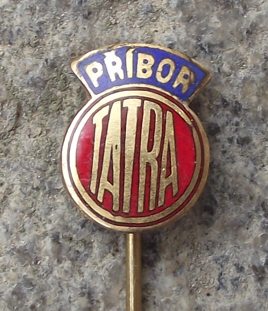 Vintage Tatra Pribor Car & Truck Maker Czech Motor Vehicle Logo Pin Badge