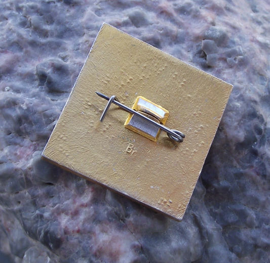 Vintage Sayano Shushenskoye Reservoir Sea Tourist Boat Pin Badge