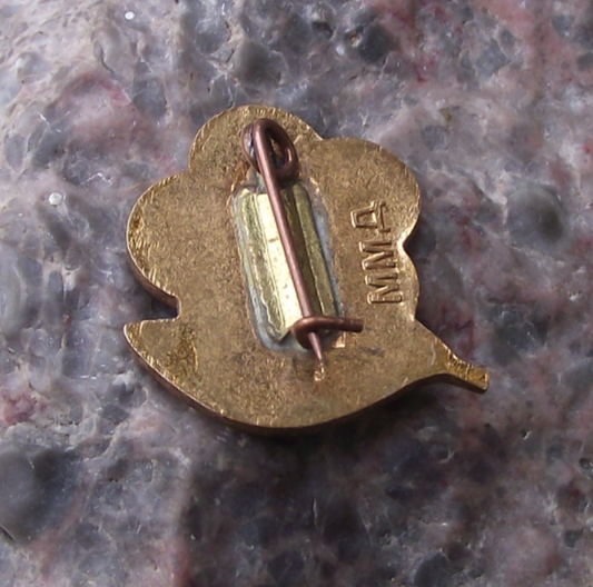1957 Soviet Union Peace Flower WFDY World Festival Youth PAIX Pin Badge