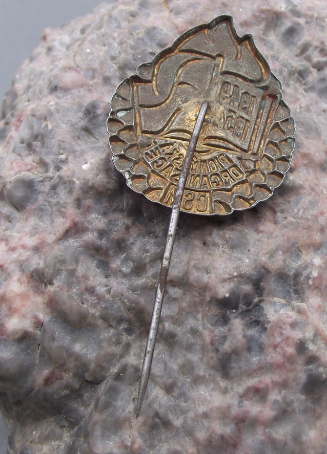 1954 Czechoslovakia Pioneer Youth Group CSM 5th Anniversary Pin Badge