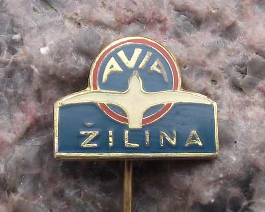 Vintage AVIA Zilina Automobile Truck Company Bird Logo Pin Badge