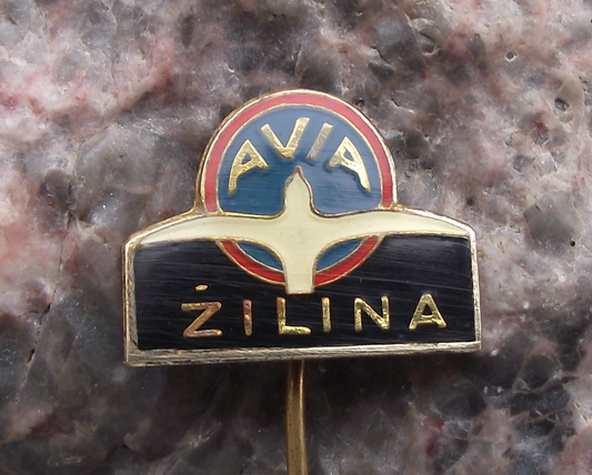 Vintage AVIA Zilina Automobile Truck Company Bird Logo Pin Badge