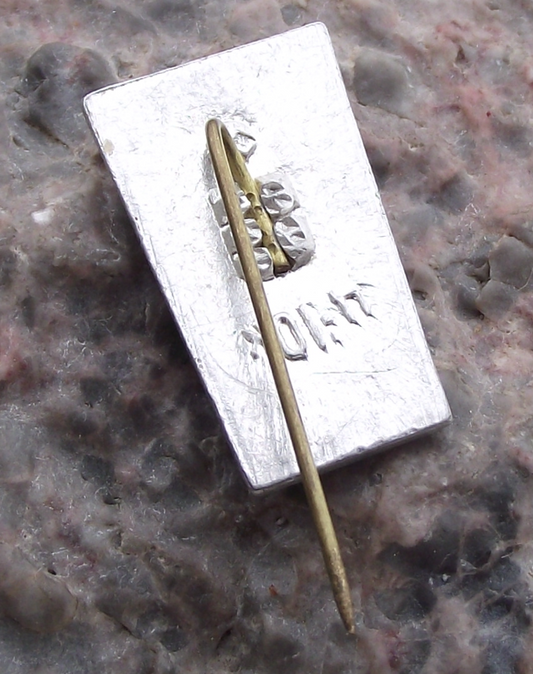 Vintage Soviet Union Ukraine Blue Red Flag Lenin Ukrainian SSR Pin Badge