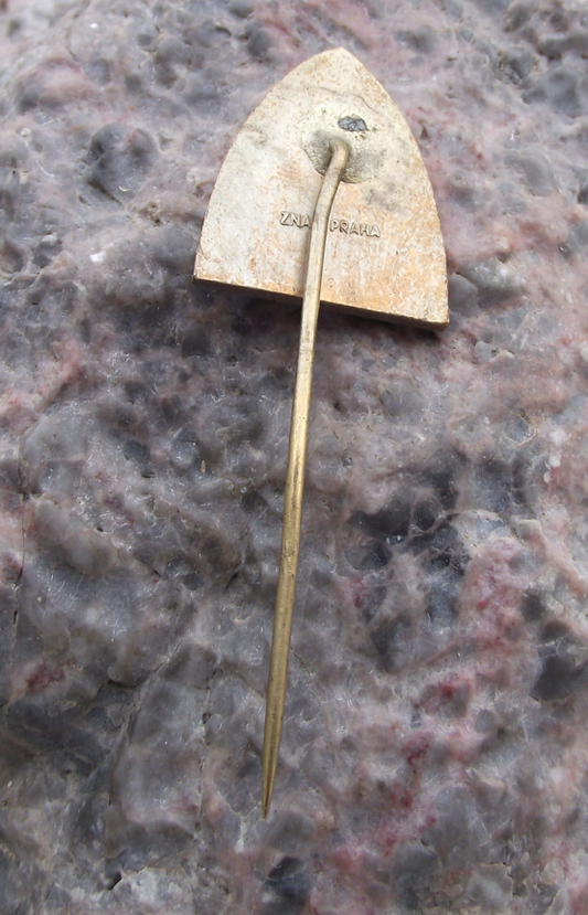 Vintage Prague 1 Pub Bar St Tomas Saint Thomas Monk Beer Brewery Pin Badge