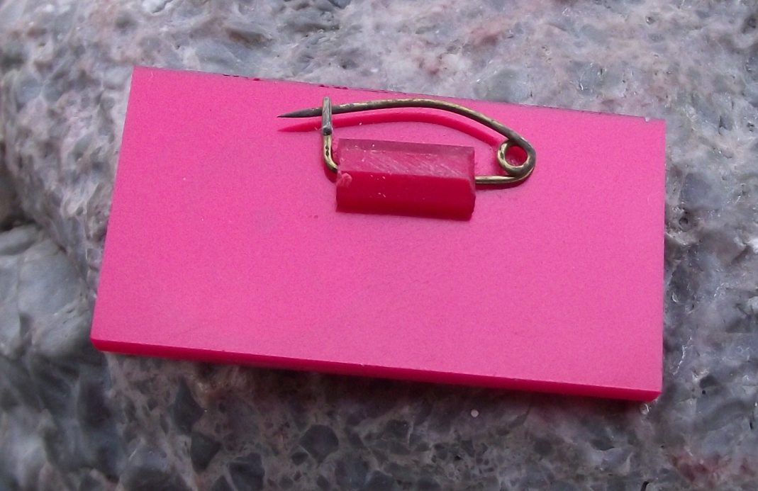 Vintage THE EAST WIND PREVAILS OVER WEST WIND Slogan China Pin Badge