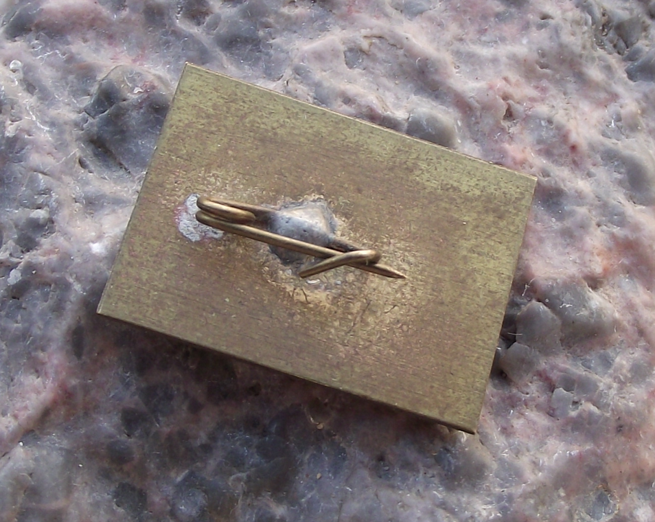 Vintage Taras Shevchenko Soviet Union Ukrainian Poet Mirror Pin Badge