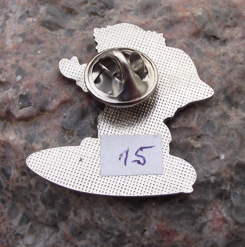 LTU International German Airlines Christmas Surfboard Santa Pin Badge