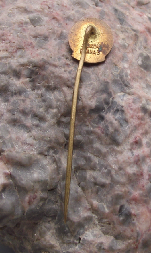 Vintage Tesla Electronics Litovel Czechoslovakia Sine Wave Pin Badge