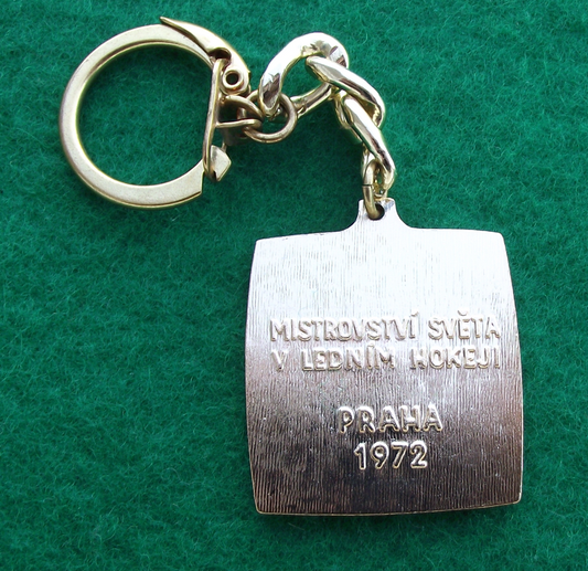 1972 Legendary Czech Cold War Ice Hockey World Championships Keyring Key Chain