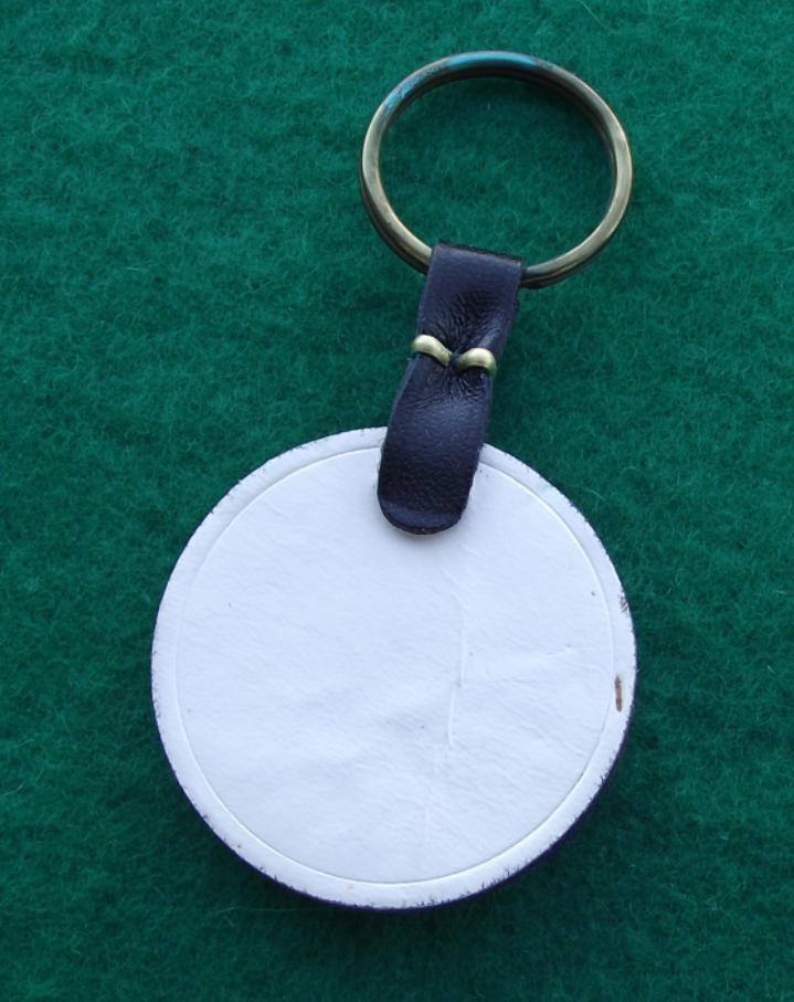 Vintage Czechoslovakia TJ Tesla Pardubice Ice Hockey Club Leather Keyring