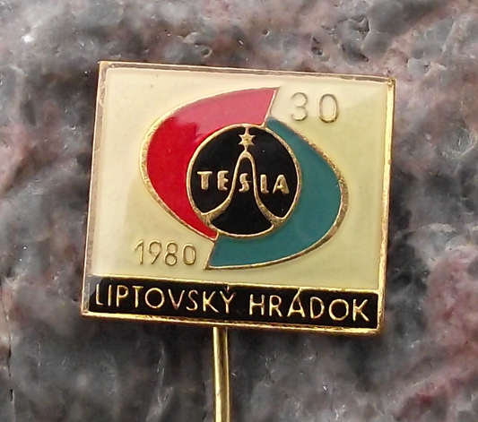 1980 Tesla Liptovský Hrádok Pin Badge 30th Anniversary Pin Badge