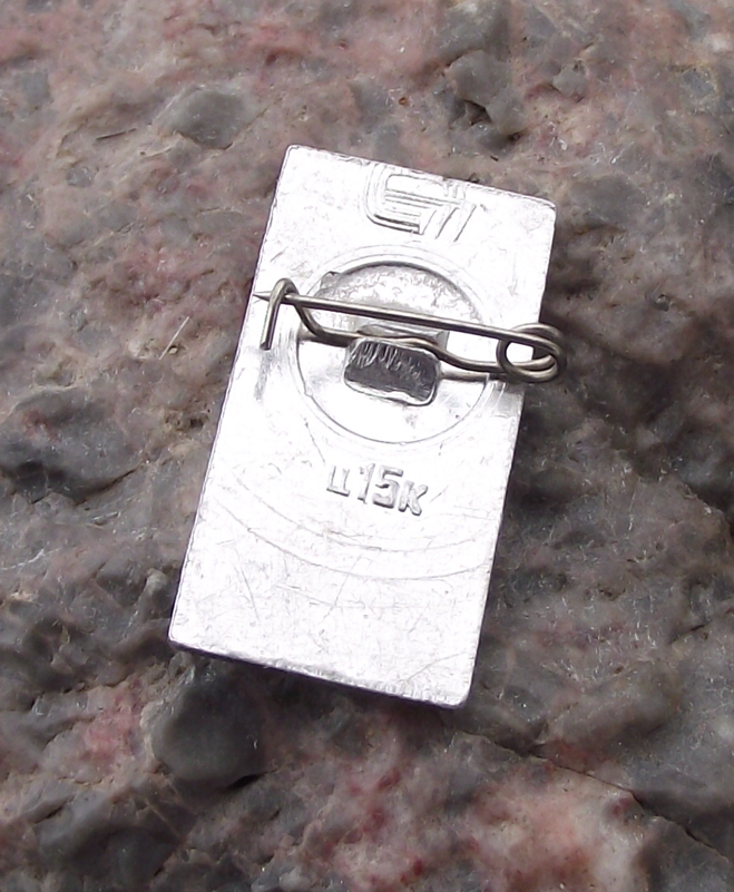 1980 Moscow Olympic Games Tower Official Logo Silver Pin Badge