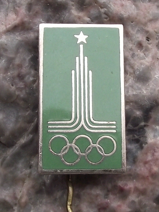 1980 Moscow Olympic Games USSR Soviet Union Light Colour Pin Badge