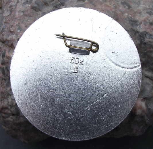 1980 Large Rainbow Ribbons Moscow Olympic Rings Games Pin Badge