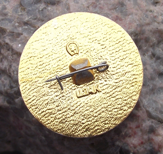 1980 Rainbow Ribbons Moscow Olympic Rings Games Pin Badge