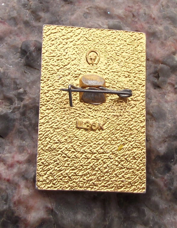 1980 Moscow Olympic Games Bear Misha Athletics Running Pin Badge