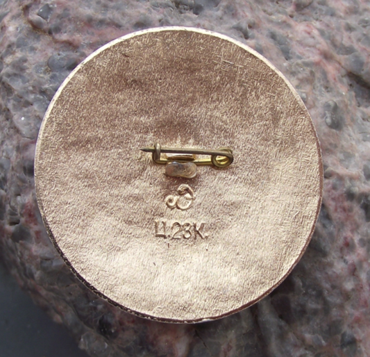 1980 Large Moscow Olympic Games Rings Logo Pin Badge