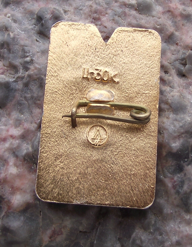 1980 Moscow Olympic Games Gold Medal Representation Pin Badge