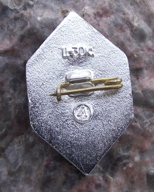 1980 Moscow Olympic Games Coloured Ribbons Pin Badge