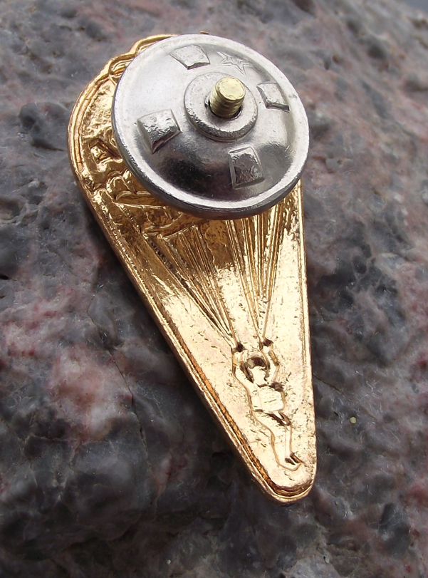 Vintage Reservist Army FAR Parachutist Parachute Uniform 3rd Award Badge