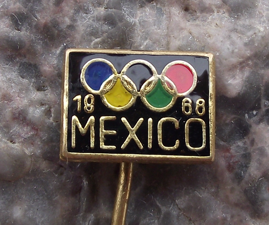 1968 Olympic Summer Games Mexico City Pin Badge