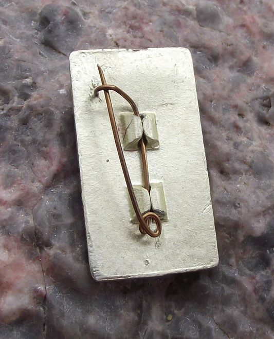 Vintage North Korea Civil Aviation Authority Chollima Statue Pin Badge