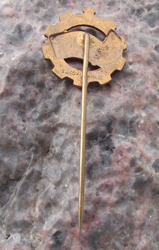 1959 Czech Trade Union Association 4th General Assembly ROH Meeting Pin Badge