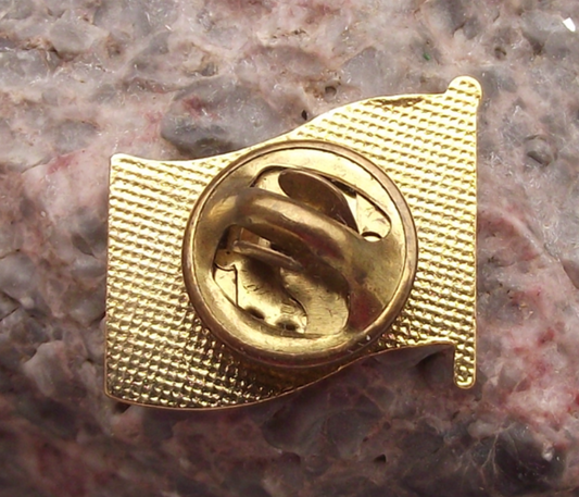 Vintage San Marino Waving National Flag Clasp Enamel Pin Badge