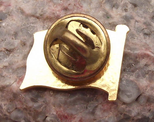 Flag of Monaco Red White Diamond Shaped Checks Pin Badge