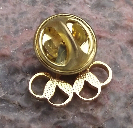 Vintage Korea Olympic Committee Yin Yang Logo Rings Pin Badge