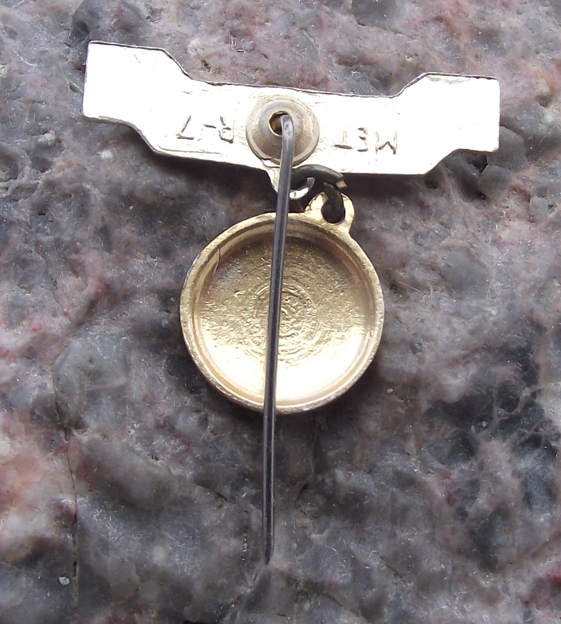 Vintage Gwardia Warsaw Poland Polish Football Club Pin Badge