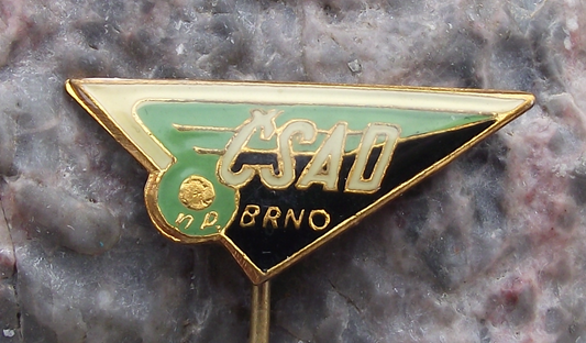 Vintage City of Brno np CSAD Bus Coach Mass State Transport Firm Pin Badge