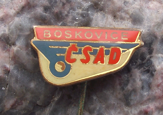 Vintage CSAD Boskovice Bus Coach Company Transport Pin Badge