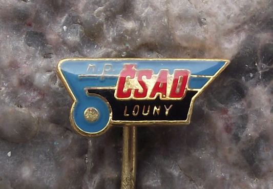 Vintage CSAD Louny n.p. Czech State Bus Company Pin Badge