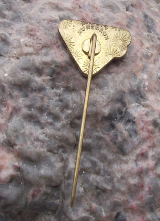 1974 CSAD Liptovský Mikuláš Czech Bus Company 25th Anniversary Pin Badge