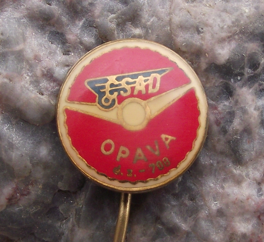 Vintage CSAD Opava Bus Public Mass Transport 708 Service Pin Badge