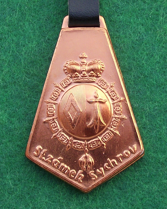 Vintage Sychrov State Palace Castle Czechoslovakia Crest Key Chain Keyring