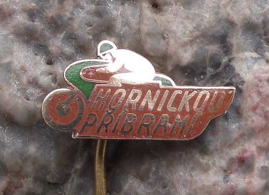 Vintage Hornickou Pribram Czech GP Grand Prix Motorcycle Road Race Pin Badge