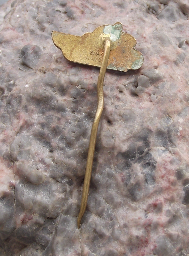 Vintage Hornickou Pribram Czech GP Grand Prix Motorcycle Road Race Pin Badge