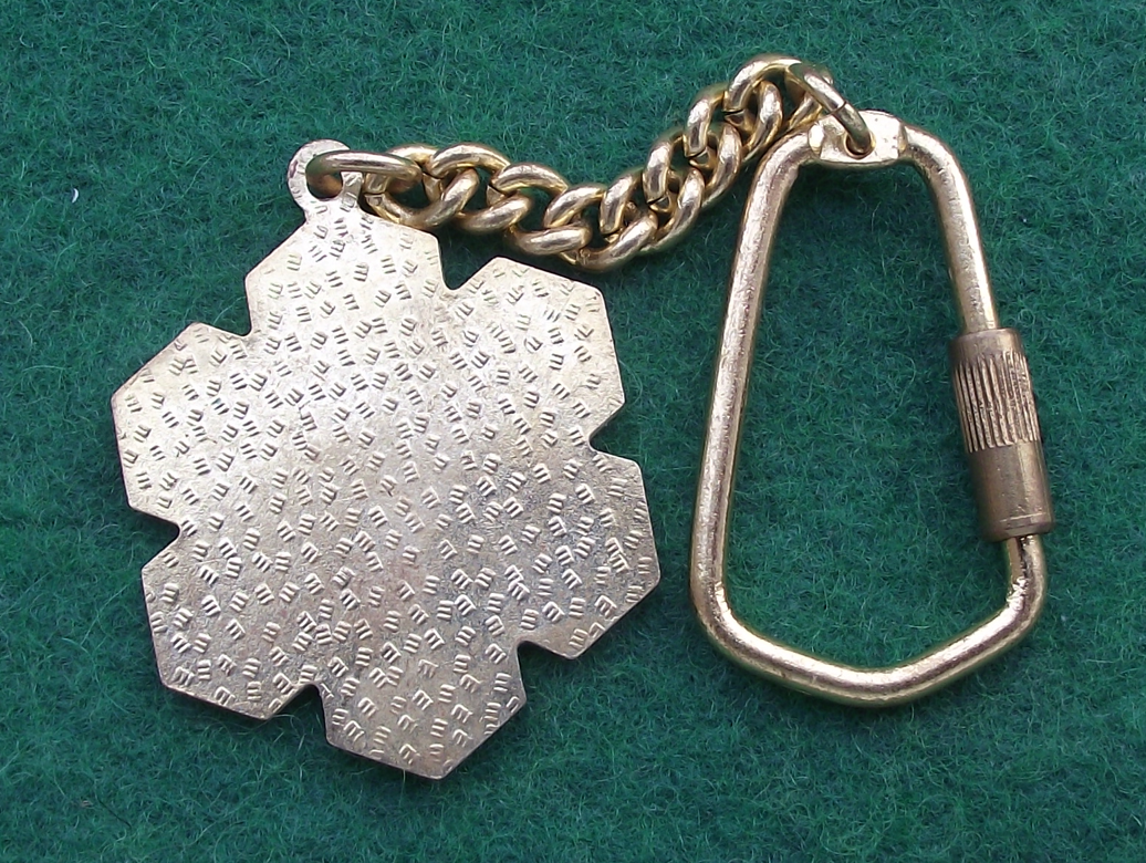 1988 Calgary Canada Winter Olympic Games Czech Team Snowflake Keychain Keyring