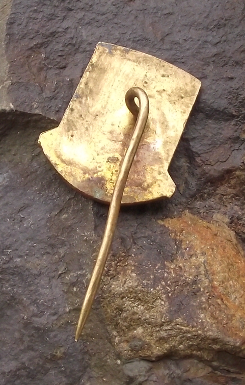 Vintage Česká Kamenice Czechoslovakia Coat of Arms Tourist Pin Badge