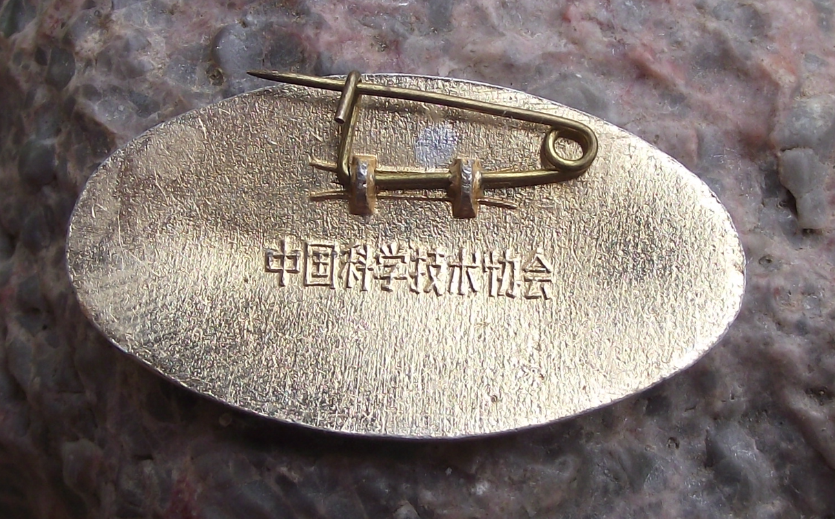 Vintage Chinese China Association for Science and Technology Members Pin Badge