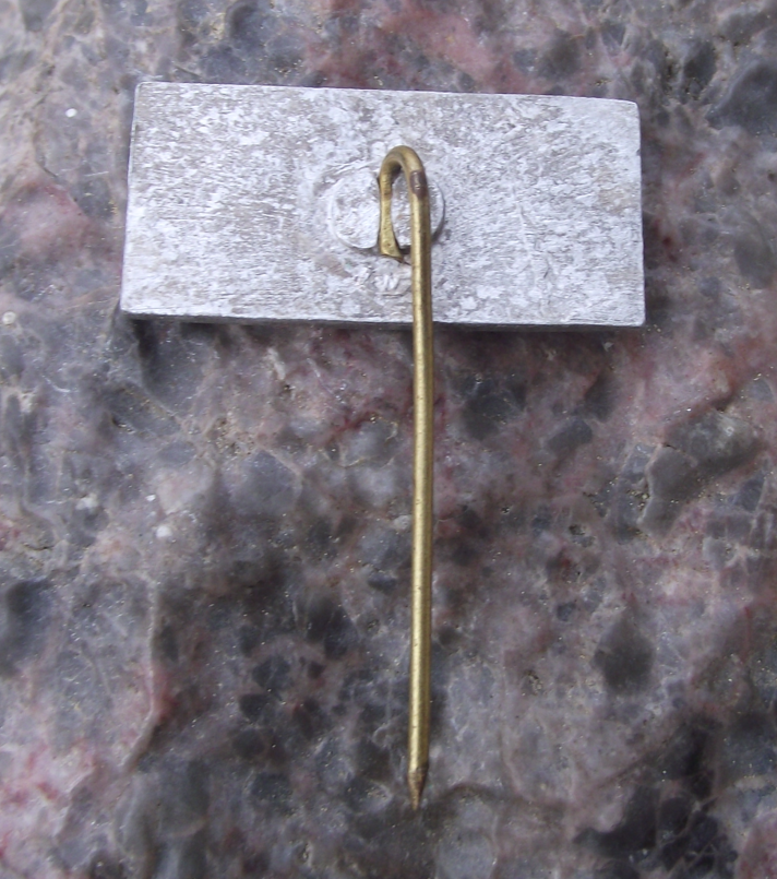 Vintage Vilnius Capital City Lithuania River View Pin Badge