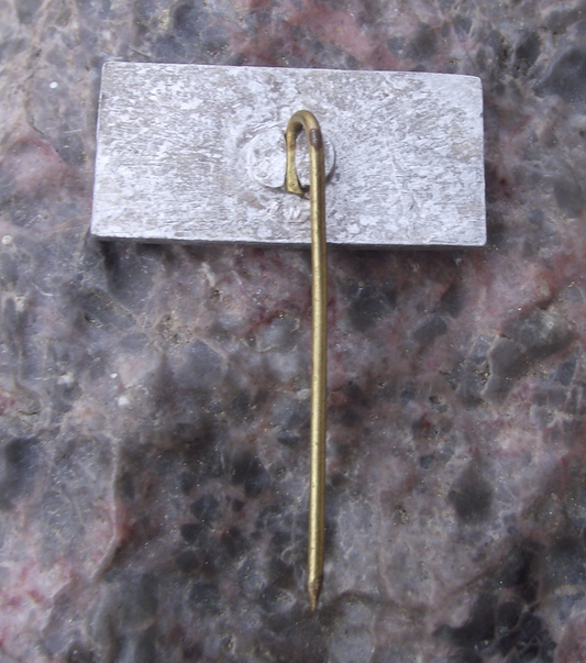 Vintage Vilnius Capital City Lithuania River View Pin Badge