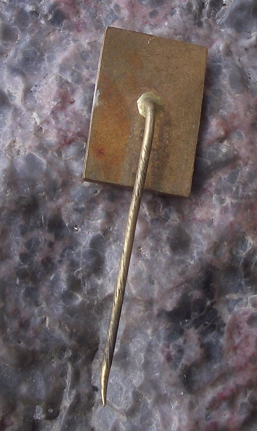 Vintage Brno Zoo Czechoslovakia African Crowned Crane Bird Pin Badge