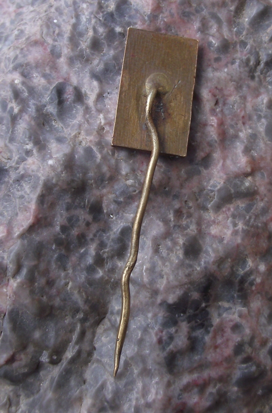 Vintage Prague Zoo Restaurant African Flamingo Bird Pin Badge