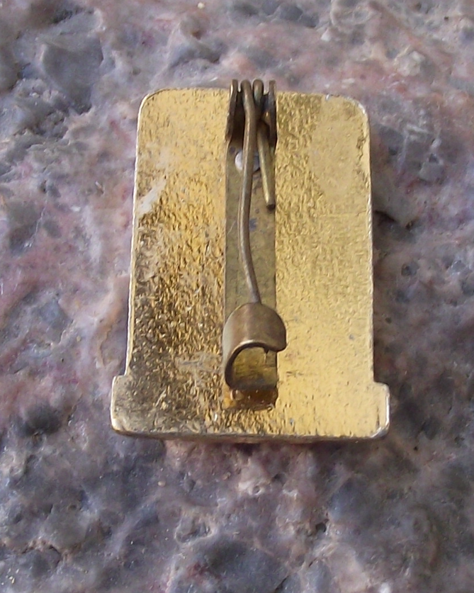 Vintage Kremlin Spasskaya Clock Tower City Walls Moscow Pin Badge