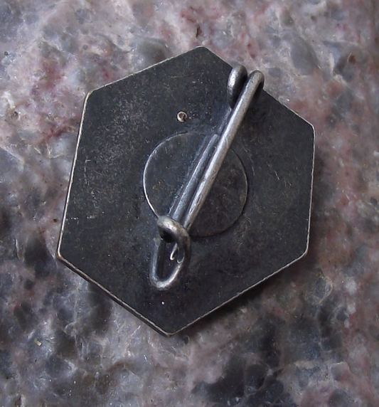 Vintage Karlis Ulmanis 4th President of Latvia Pin Badge