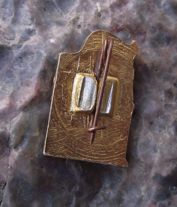 Vintage Moscow Kremlin Flag of Soviet Union Vodovzvodnaya Tower Pin Badge